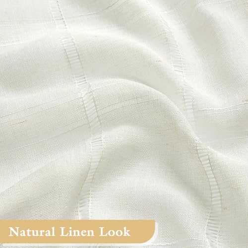 Small Stall Linen Farmhouse Shower Curtain with Tassel, Modern Boho French Country Chic Bathroom Shower Curtain Set with PEVA Liner, Cotton Luxury Fabric Shower Curtain 36x72 - White - color: White, size: 36"W x 72"L (Pack of 1)