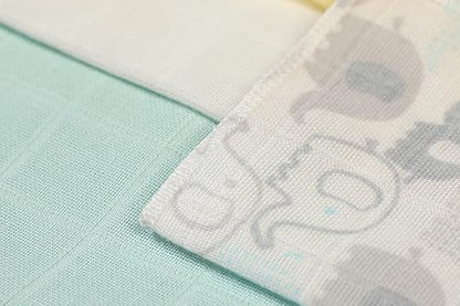 Deyzi Washcloths, 100% Cotton Ultra Soft Absorbent Wipes, Newborn Face Towel, Pack of 7, Reusable Quick Dry Baby Wipes for Sensitive Skin, 7 x 7 inches (Multi Color), Uni10