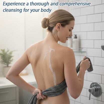 Exfoliating Washcloth, Exfoliating Towel, 4 Pcs Exfoliating Towel for Daily Skincare and Travel Use, with Properties, Shower