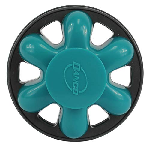 Danco 10838A Disposal Genie II Garbage Disposal Strainer and Stopper, Kitchen Sink Garbage Disposer Splash Guard with Food Scraper, Green, 1-Pack - color: Green