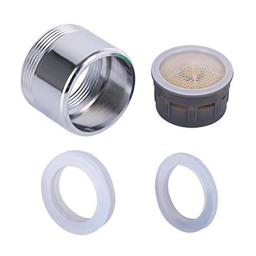 2 Pack 1.5 GPM Sink Faucet Aerator, Male and Female Dual Thread Aerator, Regular/Standard Size, Chrome by NIDAYE - size: 1.5GPM