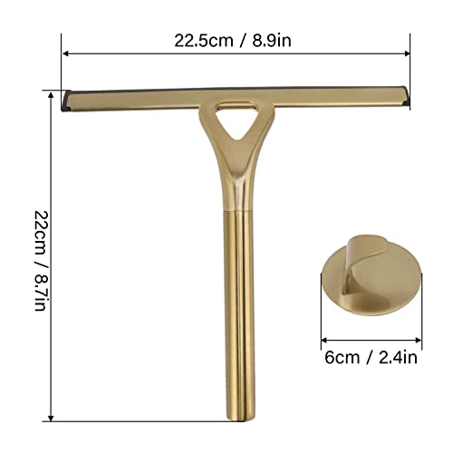 Window Cleaner Tool, Shower Squeegee for Shower Doors, Stainless Steel Squeegee for Glass Doors Car Glass Bathroom Window Kitchen Mirror