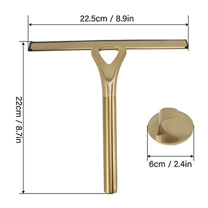 Window Cleaner Tool, Shower Squeegee for Shower Doors, Stainless Steel Squeegee for Glass Doors Car Glass Bathroom Window Kitchen Mirror