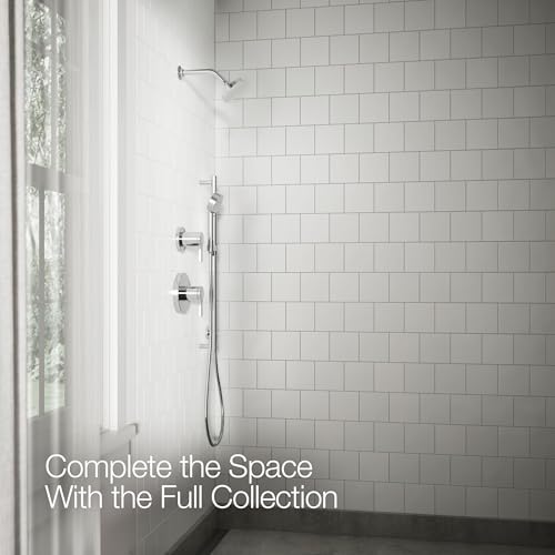 KOHLER K-33641-G-CP Elate® Single-Function Showerhead, 1.75 GPM, Powerful Flow Shower Head, Easy Maintenance, Sleek Design, Polished Chrome - color: Polished Chrome, size: 1.75 GPM