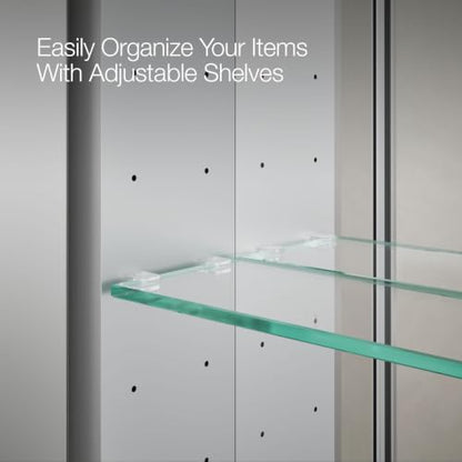 Kohler Verdera 34 in. W x 30 in. H Recessed Medicine Cabinet in Anodized Aluminum - size: 34" W x 30"H, style: Standard