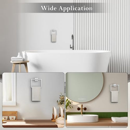 2-Piece Polished Chrome Towel Ring,Hand Towel Holder,Modern Towel Holder Stainless Steel Towel Rack Wall-Mounted Bathroom Towel Hanger - color: Polished Chrome, size: 2 Pcs