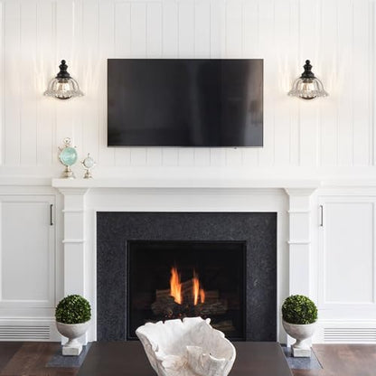 XIEDUN Vanity Light Black Wall Sconces Farmhouse Bathroom Sconces - color: Black, size: 1 Light