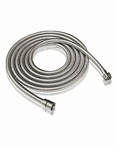 PHASAT Shower Hose,138 Inches Extra Long Shower Hose Replacement,304 Stainless Steel Shower Head Hose Extension Brushed Nickel,A3107N-3.5 - color: Brushed Nickel, size: 138 Inches