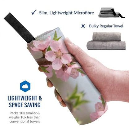 Peach Blossoms Full of Branches Quick Dry Bath Towels - Super Soft Bath Towels for Home, Spa, Gym, Travel - color: Peach Blossoms Full of Branches, size: 31.5"x63"