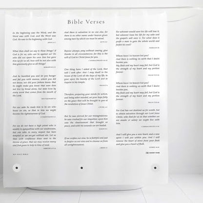 Bowery Home Eco-Friendly Recycled PEVA Shower Curtain Liner – Waterproof, Sustainable, Non-Toxic Shower Curtain Liner, NOT Made in China - 72x72in, 4G – NIV Holy Bible Verses - color: 4g / Frosted - Bible Verses