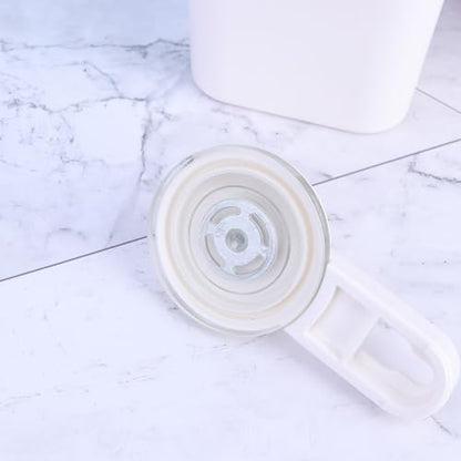 1pc Suction Cup Toothbrush Holder: Punch Free Toothpaste Rack Simple Wall Toiletries Organizer (White) - color: White