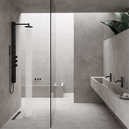 VIGO Elan 24 in. Linear Shower Drain in Matte Black - VG07002MB - color: Matte Black, size: 24 in.