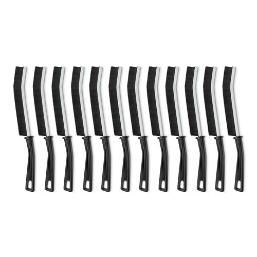 Amazon Basics Hard Bristle Grout and Tile Cleaning Brush, 12-Pack - size: 9.45 Inches