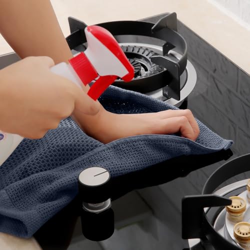 Homaxy 100% Cotton Waffle Weave Kitchen Towels, 10-Pack, Dark Grey | Ultra Soft Absorbent Dish Towels, Quick Drying Cleaning Towels, 13 x 28 Inches - color: Dark Grey, size: 13 x 28 - 10 Pack