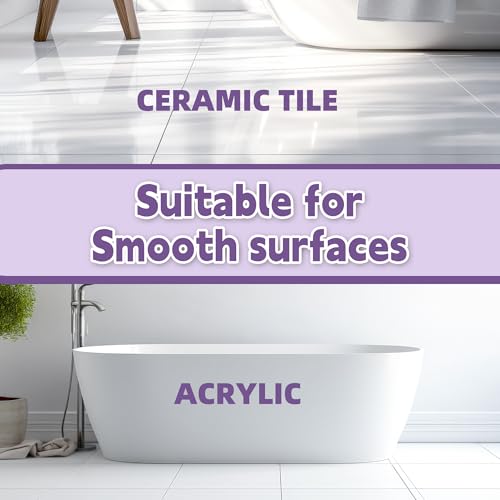 Secopad Bathtub Non Slip Stickers with Strong Adhesive, 20pcs Large Cute Sea Creature Anti Slip Shower Decal with Scraper for Bath Tub, Shower Floor, Stairs