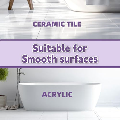 Secopad Bathtub Non Slip Stickers with Strong Adhesive, 20pcs Large Cute Sea Creature Anti Slip Shower Decal with Scraper for Bath Tub, Shower Floor, Stairs