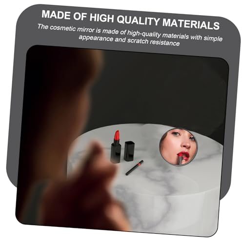 ARTIBETTER Suction Cup Magnifying Mirror Black 150mm 5X Magnification Makeup Mirror for Bathroom Vanity and Travel Use