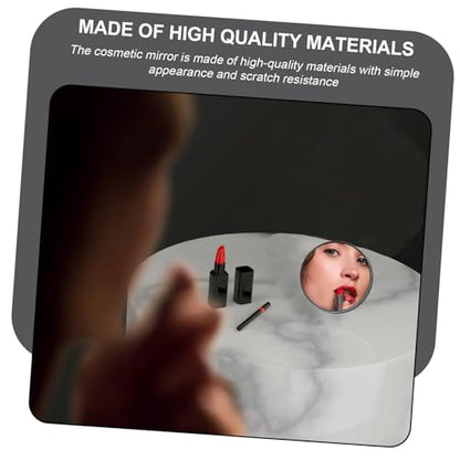 ARTIBETTER Suction Cup Magnifying Mirror Black 150mm 5X Magnification Makeup Mirror for Bathroom Vanity and Travel Use