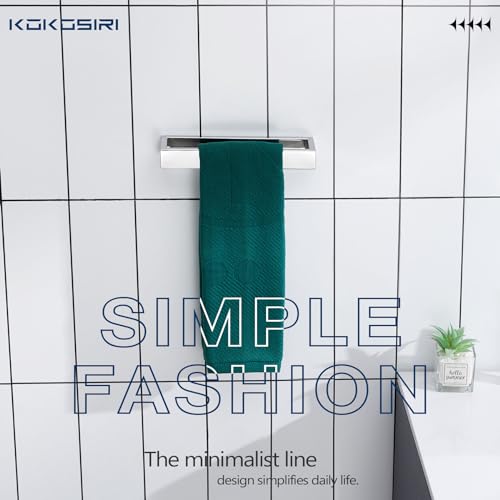 KOKOSIRI Towel Ring Chrome Hand Towel Bars Rack 9-Inch Kitchen Holders Polished Stainless Steel Bathroom Hardware Wall Mounted, 2 Pack B4008CH-L9-P2 - color: Polished Chrome, size: 2 Pack