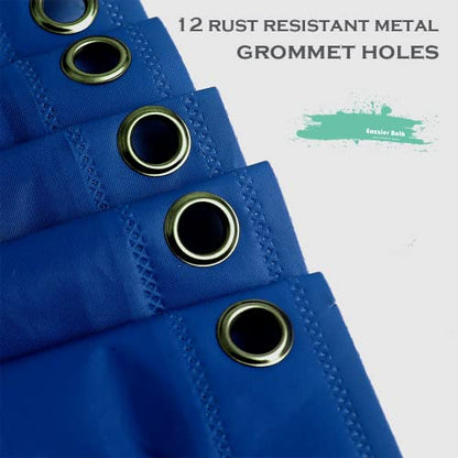 Navy Blue Plastic Shower Curtain Or Liner, 72x72 Inch Thin Lightweight Dark Blue Plastic Bathroom Shower Showroom Inner Curtain with Rustproof Metal Grommet Holes and Weighted Magnets - color: D03-navy Blue, size: 72"W x 72"L (Pack of 1)
