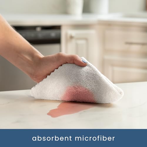 S&T INC. Microfiber Cleaning Cloth, 50 Pack, 11.8" x 11.8", White | Storage Box Included, Edgeless Cleaning Cloth for Home and Car, Reusable and Multi-Purpose Cleaning Rags, Machine Washable - color: White