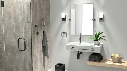 Gatco 5612MX Mode Towel Ring, Matte Black - color: Matte Black, style: Mode