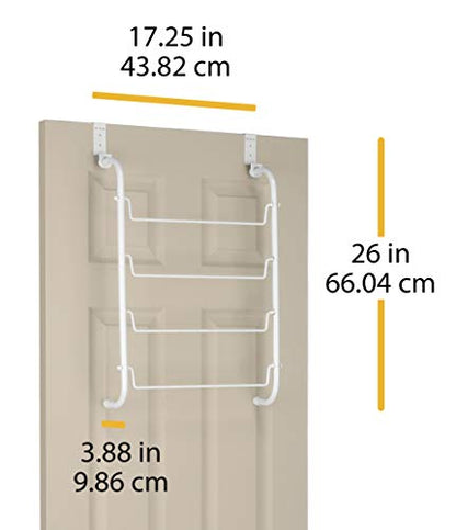 Whitmor Over The Door, White Towel Rack, Medium, 6023-529