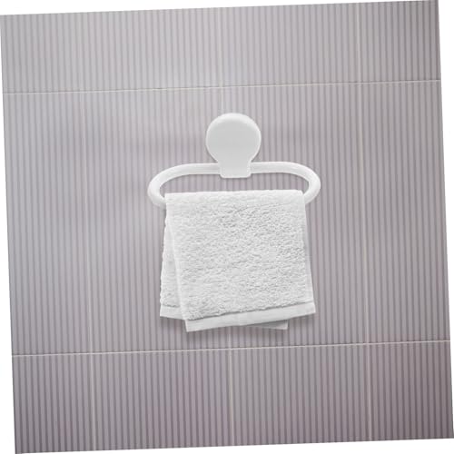 2Pcs Self Adhesive Towel Rings for Bathroom Wall No Drill Hand Towel Holder Kitchen Towel Rack Easy Installation Towel Hanger for Home Decor