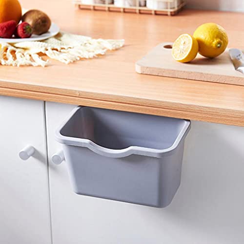 Kitchen Wall Mounted Hanging Waste Bin for Cabinet Doors Small Trash Can Garbage Basket for Car Rubbish Container Compost Basket for Kitchen