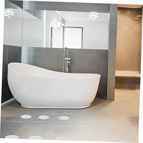 VOSAREA 20Pcs Slip Transparent Shower Stickers Round Safety Stickers for Bathtubs Stairs Pools Easy Installation Strong Adhesion Slip Protection