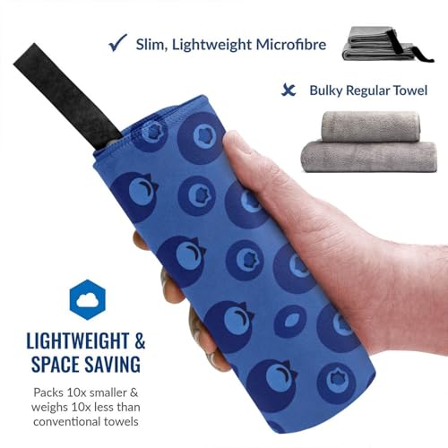 Blueberry Sea Quick Dry Bath Towels - Super Soft Bath Towels for Home, Spa, Gym, Travel - color: Blueberry Sea, size: 31.5"x63"
