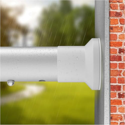 Heavy Duty Tension Curtain Rod No Drilling, 63-123 Inch Adjustable | 1.26" Diameter Pole, Spring Loaded, Non Slip, Renter Friendly Curtain Rod for Windows/Room Divider/Balcony/Patio, Matte White - color: Matte White, size: 63-123 Inches