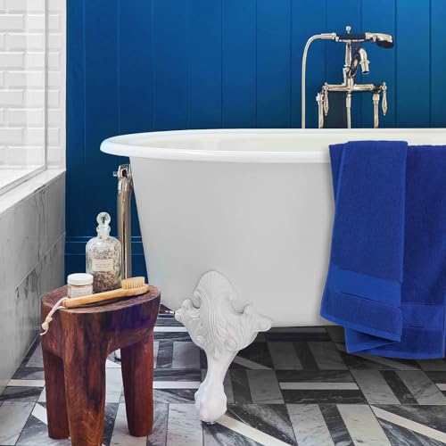 COZYART Bath Towel Set 6 PCS, Royal Blue Luxury 100% Turkish Cotton 650GSM | Soft Absorbent Quick Dry, OEKO‑Tex 100 Cert. Zero Twist Ring Spun Cotton, Plush Fluffy, Breathable Hotel Quality Towels Set - color: Royal Blue