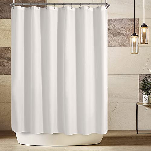 ALYVIA SPRING 108x72 Extra Wide Waterproof Shower Curtain or Liner White | 2 Magnets, Soft Cloth & Hotel Quality, Machine Washable, Light-Weight, Extra Wide Size - color: White, size: 108"W x 72"L (Pack of 1)