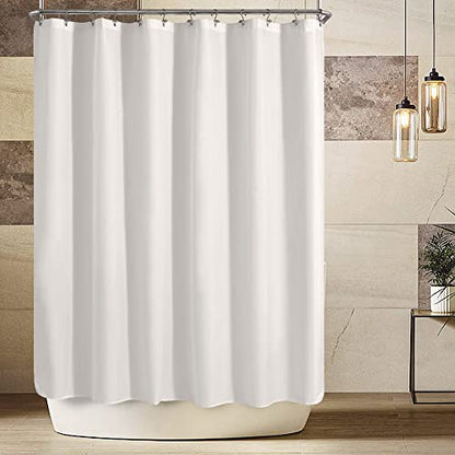 ALYVIA SPRING 108x72 Extra Wide Waterproof Shower Curtain or Liner White | 2 Magnets, Soft Cloth & Hotel Quality, Machine Washable, Light-Weight, Extra Wide Size - color: White, size: 108"W x 72"L (Pack of 1)