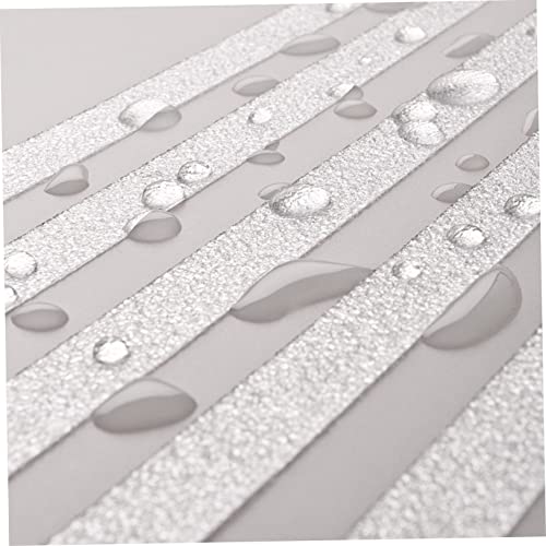 VOSAREA 36pcs Bathroom Decor Non-Slip Tape Strips Adhesive Bath Treads Slip Shower Mat for Tub Stairs and Floors - size: 38X2cm