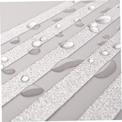 VOSAREA 36pcs Bathroom Decor Non-Slip Tape Strips Adhesive Bath Treads Slip Shower Mat for Tub Stairs and Floors - size: 38X2cm