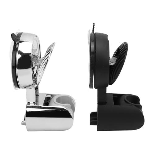 2pcs Suction Cup Shower Head Holder, Handheld Showerhead Bracket with Double Suction Wall Mount, for Bathroom Shower Wand