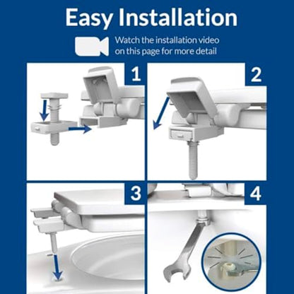 Bemis Alesio II Slow Close Toilet Seat, Easy Clean Hinges and Adjustable Perfect Fit Wood Seat, Made in USA, Elongated, Biscuit - color: Biscuit, size: Elongated