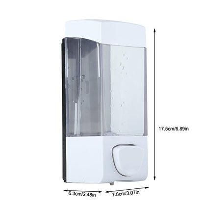 Soap Liquid Dispenser, Wall Soap Dispenser 350Ml Bathroom Manual Plastic Soap Liquid Lotion Shampoo Dispenser Box Holder Wall, Lotion Dispenser
