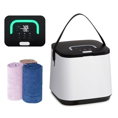 Towel Warmers for Bathroom - Smart Towel Warmer Bucket with Timer & Delay Start, 3 Heating Modes & LED Touchscreen - Towel Heater for Towels, Blankets, Robes, Spa (22L) - size: 22L