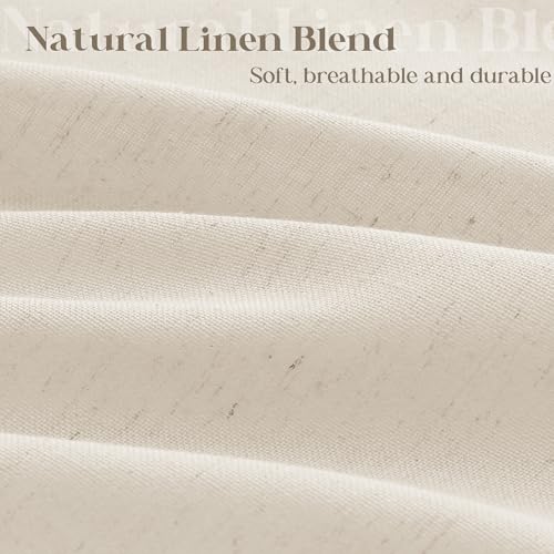 Beige Linen Shower Curtain for Bathroom Water Repellent 36x72 Inch | Small Stall Narrow Size Half, Shower Curtains, Tan Earthy Tone, Boho Farmhouse Rustic, RV Drapes, with Hooks, 36 x 72 Inches - color: Warm Beige, size: 36"W x 72"L (Pack of 1)