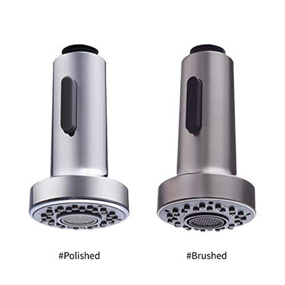 Highly efficient water-saving kitchen sink spray head G1/2 dual-function pull-down nozzle(Brushed) - size: Brushed