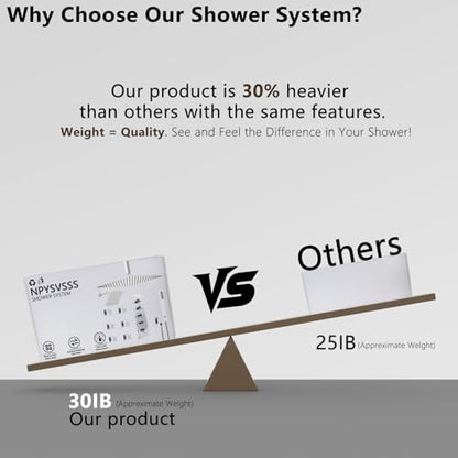 Thermostatic Shower System Dual Shower Heads with 16" Ceiling Mounted Rain Shower Head & 6" Wall Mounted Head 4 Function Full Body Shower System with body jets Can All Run Together, Chrome - color: Polished Chrome, style: 16 inch +6 jets