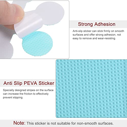 HARFINGTON 1 Set(20pcs) Non Slip Bathtub Stickers Bath Shower Floor 3.15" 3.94" Anti-Slip Sticker Tape Snowflake Style Decals for Bathroom Kitchen Bathtub Treads Stairs, Blue - color: Blue