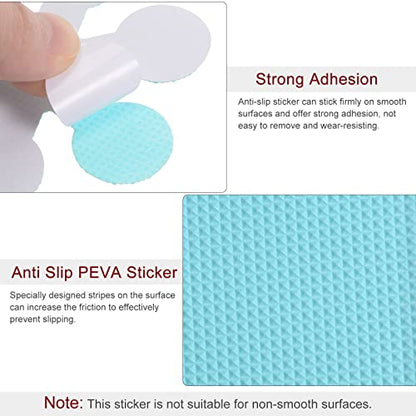 HARFINGTON 1 Set(20pcs) Non Slip Bathtub Stickers Bath Shower Floor 3.15" 3.94" Anti-Slip Sticker Tape Snowflake Style Decals for Bathroom Kitchen Bathtub Treads Stairs, Blue - color: Blue