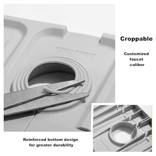 Faucet Mat for Kitchen Sink,Bathroom Kitchen Sink Splash Guard Silicone,5° Slope Type Design Sink Mat,Sponge Holder and Bathroom Countertop Protect(Include 1pcs Extra Storage mat)