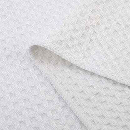 POLYTE Ultra Premium Microfiber Kitchen Dish Hand Towel Waffle Weave, 8 Pack (16x28 in, Gray, White) - color: Gray, White, size: 16x28 in