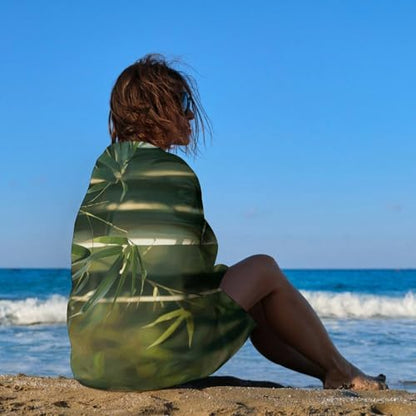 Tree Bamboo Soft Absorbent Bath Towel,Hand Towel Oversized Bathroom Essential,Gym Towels for Body,Sport,Yoga,SPA,Fitness130x80cm - size: 130x80cm