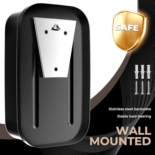 Commercial Soap Dispenser Wall Mount Stainless Steel Soap Dispensers Liquid Manual Anti-Leak Pump Hand Soap Dispenser for Bathroom Kitchen Black (17 fl.oz./500ml) - color: Black, size: 500ml